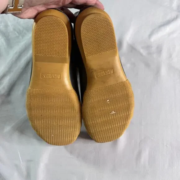 Sperry Saltwater Duck Boots Womens Sz 8 Brown Leather Waterproof Rain Snow - Picture 8 of 8